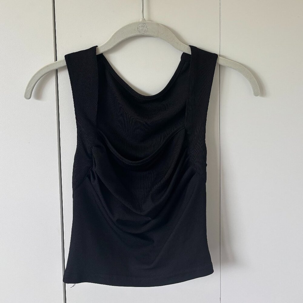 Draped Cider square neck top, size xs